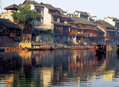 Feng Huang Cheng (Phoenix Town): 
Hunan - Zhangjiajie; 
Travel in Zhangjiajie, Hunan 