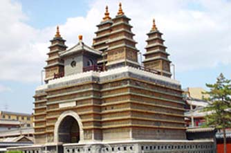 Five-Pagoda Temple  (Wuta Si): 
Inner Mongolia - Hohhot; 
Travel in Hohhot, Inner Mongolia 
